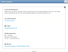 Tablet Screenshot of eygen-art.de